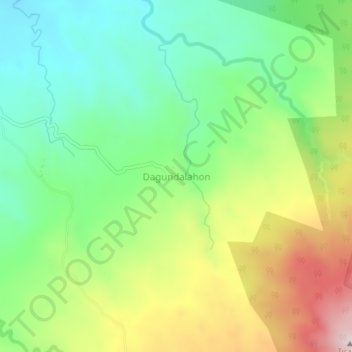 Dagundalahon topographic map, elevation, terrain
