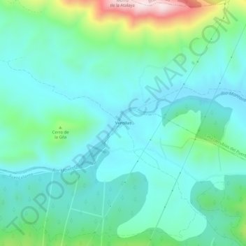 Ventillas topographic map, elevation, terrain