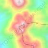 Volcán Ojos del Toro topographic map, elevation, terrain