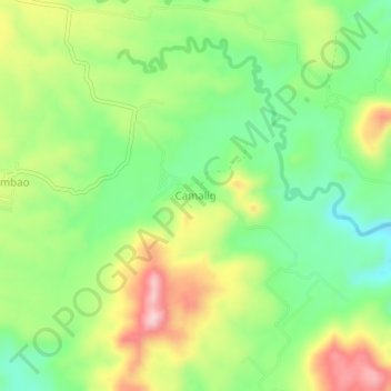 Camalig topographic map, elevation, terrain