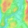Newby Bridge topographic map, elevation, terrain