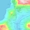 Mount Rhodes topographic map, elevation, terrain