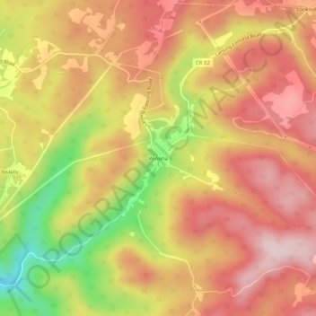Winona topographic map, elevation, terrain