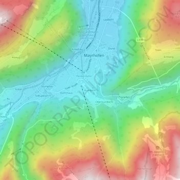 Kumbichl topographic map, elevation, terrain