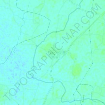 Bath topographic map, elevation, terrain