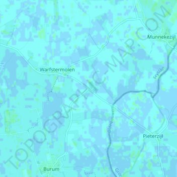 Halfweg topographic map, elevation, terrain