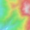 Río Charrillos topographic map, elevation, terrain