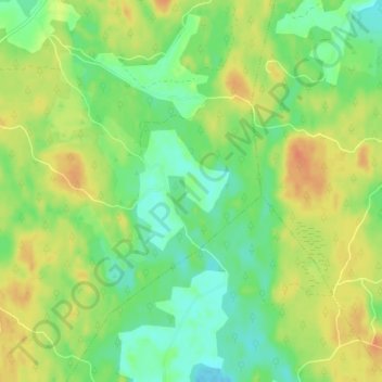 Kaunaa topographic map, elevation, terrain
