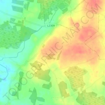 Cappalusk topographic map, elevation, terrain