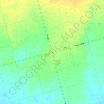 Knott topographic map, elevation, terrain