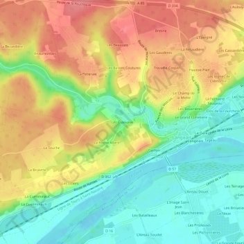 Les Culevaux topographic map, elevation, terrain