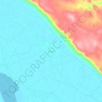 Madaba topographic map, elevation, terrain