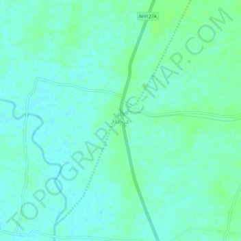 Hajua topographic map, elevation, terrain