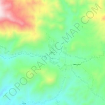 Servi topographic map, elevation, terrain
