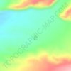 Monte Blanco topographic map, elevation, terrain