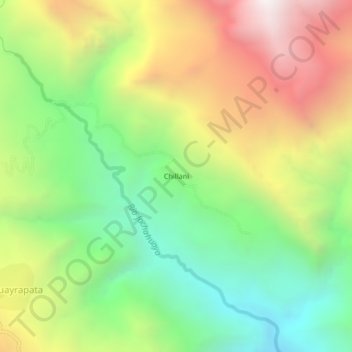 Chillani topographic map, elevation, terrain