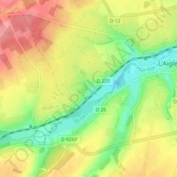 Les Vautioux topographic map, elevation, terrain