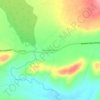 Povoado Triunfo topographic map, elevation, terrain