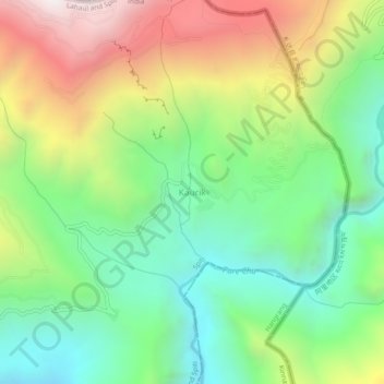 Kaurik topographic map, elevation, terrain