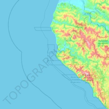 Christmas Rock topographic map, elevation, terrain