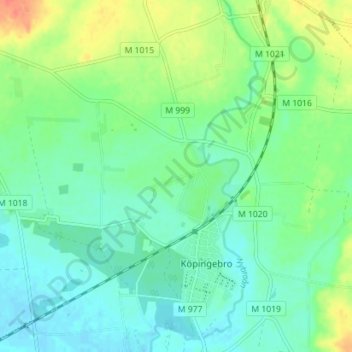 Lilla Köpinge topographic map, elevation, terrain