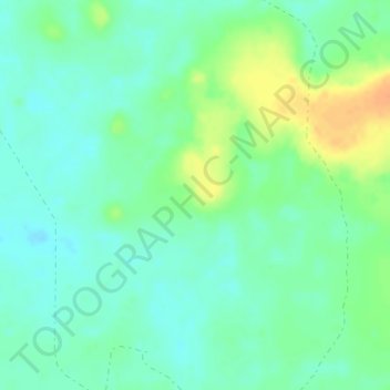 White Desert topographic map, elevation, terrain