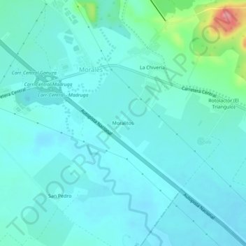 Moralitos topographic map, elevation, terrain
