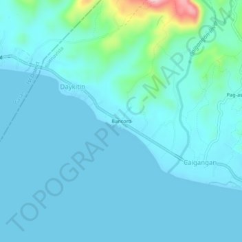 Bancoro topographic map, elevation, terrain