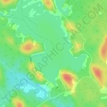 McGowan Lake topographic map, elevation, terrain