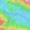 Lafait topographic map, elevation, terrain