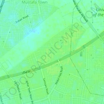 TECH Socity topographic map, elevation, terrain