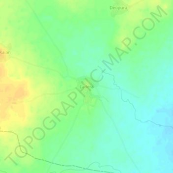 Ladera topographic map, elevation, terrain