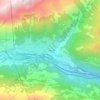 Valle topographic map, elevation, terrain