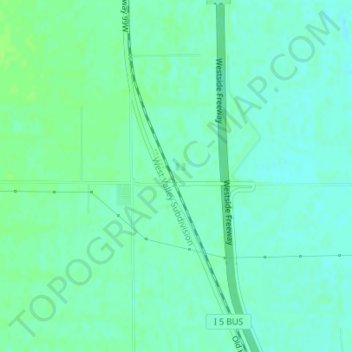 Cortena topographic map, elevation, terrain