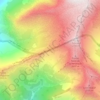col de la pisse topographic map, elevation, terrain