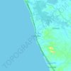 Induruwa topographic map, elevation, terrain