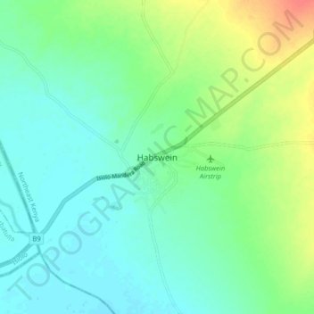 Habswein topographic map, elevation, terrain