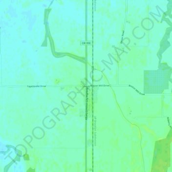 Shedd topographic map, elevation, terrain
