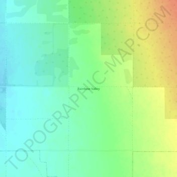 Rainbow Valley topographic map, elevation, terrain