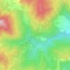 Caprile topographic map, elevation, terrain