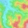 Les Grand Prés topographic map, elevation, terrain