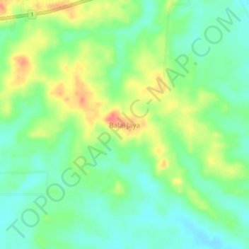 Balai Jaya topographic map, elevation, terrain
