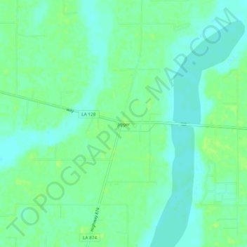 Jigger topographic map, elevation, terrain