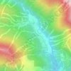 Magnanins topographic map, elevation, terrain