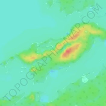 Ara Island topographic map, elevation, terrain