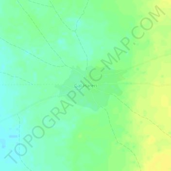 Gal-Hareri topographic map, elevation, terrain