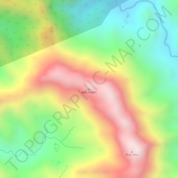 Bulu Poddo topographic map, elevation, terrain