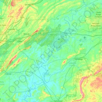 Treasure Island topographic map, elevation, terrain