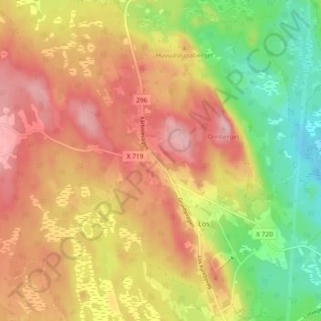 Gruvbyn topographic map, elevation, terrain