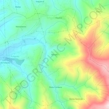 Bocado topographic map, elevation, terrain